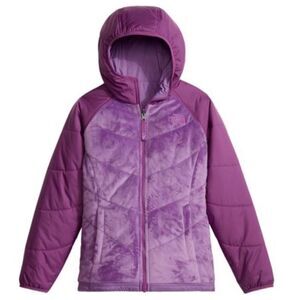 The North Face Jacket‎ Girls XL 18 Purple Perseus Reversible Fleece Ski Snow